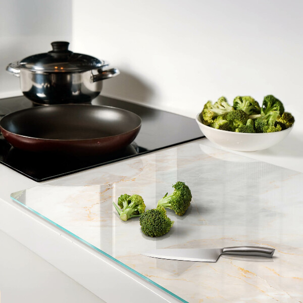 Glazen snijplanken Marmerpatroon met gouden aderen