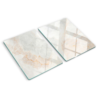 Glazen snijplanken Marmerpatroon met gouden aderen