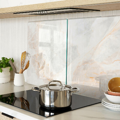 Deska kuchenna szklana Marmurowy wzór z złotymi żyłkami