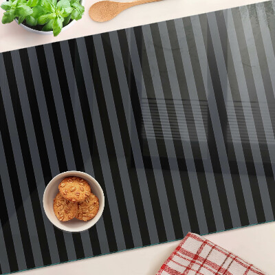 Deska kuchenna szklana Pionowe pasy w odcieniach szarości