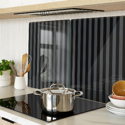 Deska kuchenna szklana Pionowe pasy w odcieniach szarości