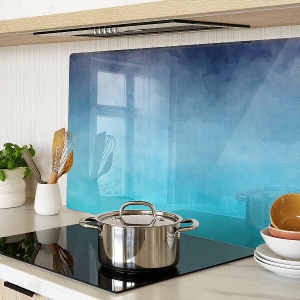 Szklana deska do krojenia Przezroczysta mgła w odcieniach niebieskiego