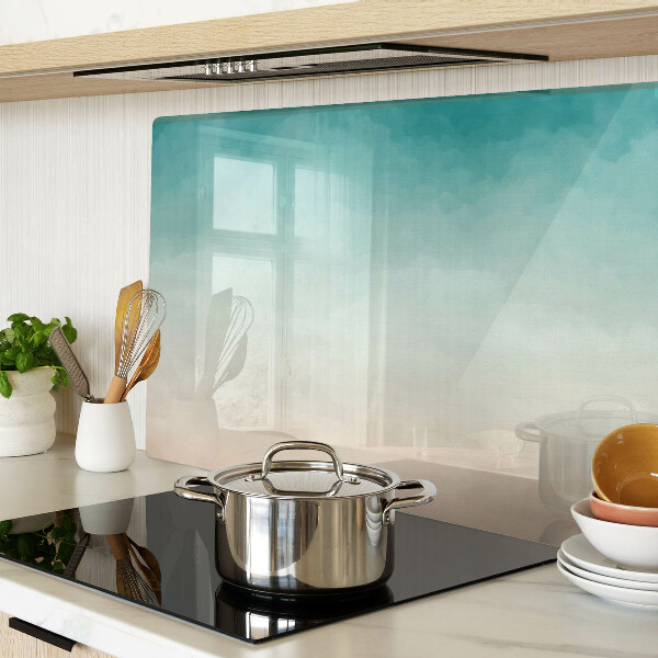 Szklana deska do krojenia Gradient w odcieniach niebieskiego i pomarańczowego