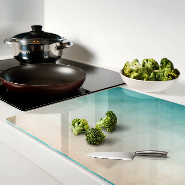 Szklana deska do krojenia Gradient w odcieniach niebieskiego i pomarańczowego