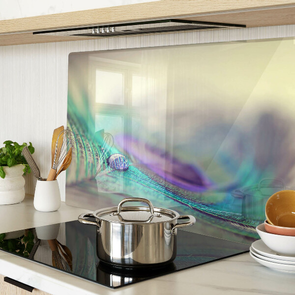 Snijplanken van glas Een druppel op een blad