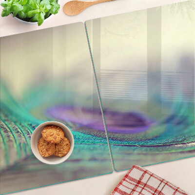 Snijplanken van glas Een druppel op een blad