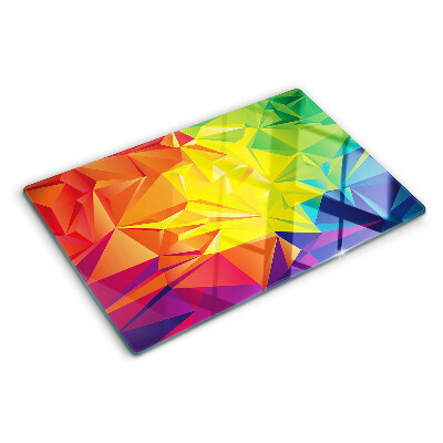 Snijplanken van glas Kleurrijke geometrie