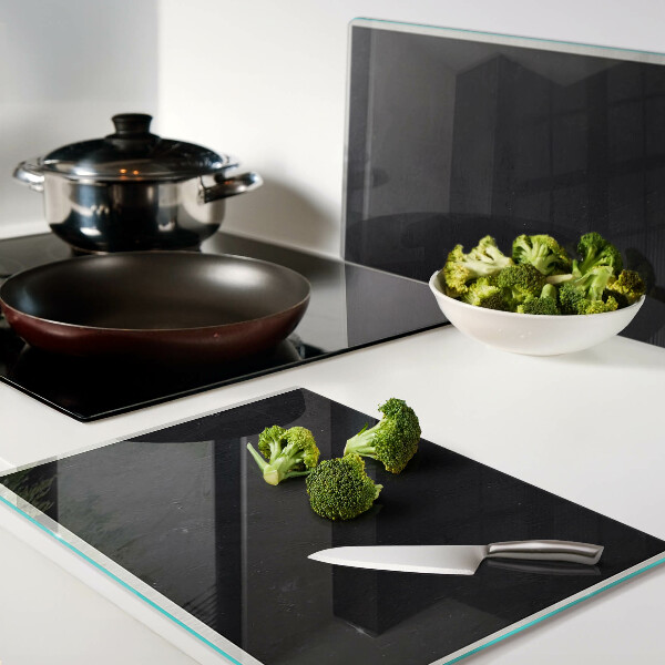 Snijplanken glas Zwarte marmertextuur