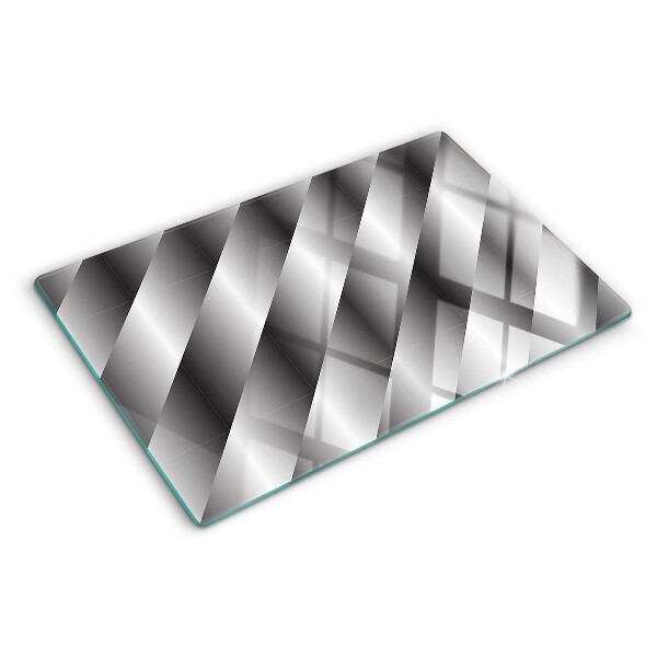 Deska kuchenna szklana Geometryczne wzory w odcieniach szarości