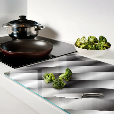 Deska kuchenna szklana Geometryczne wzory w odcieniach szarości