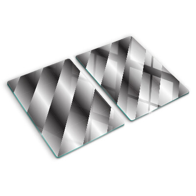 Deska kuchenna szklana Geometryczne wzory w odcieniach szarości