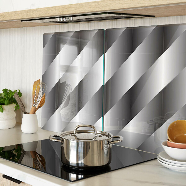 Deska kuchenna szklana Geometryczne wzory w odcieniach szarości