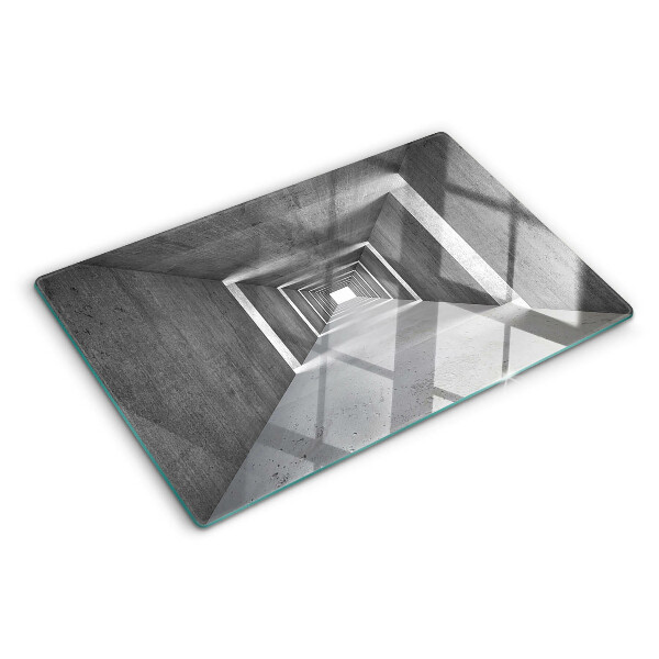 Deska kuchenna szklana Architektoniczny tunel w odcieniach szarości