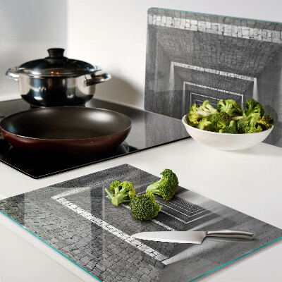 Deska kuchenna szklana Iluzja głębi w architekturze