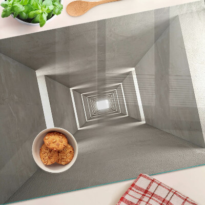Glazen snijplanken Geometrisch interieur met diepte-effect