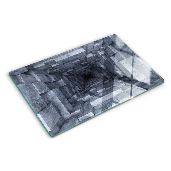 Szklana deska kuchenna Iluzja głębokiego otworu