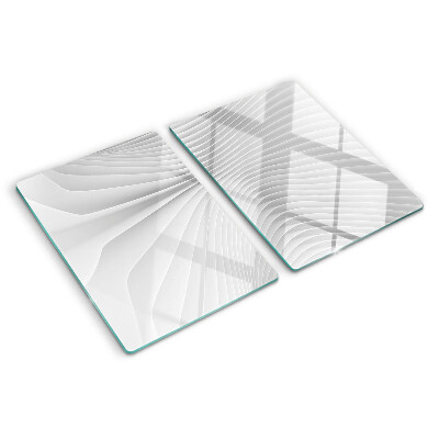 Szklana deska do krojenia Fale i linie w odcieniach szarości