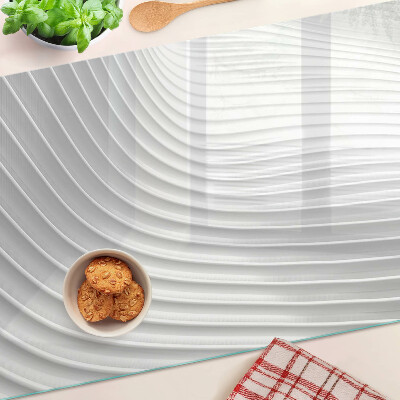 Snijplanken van glas Golven en lijnen in grijstinten