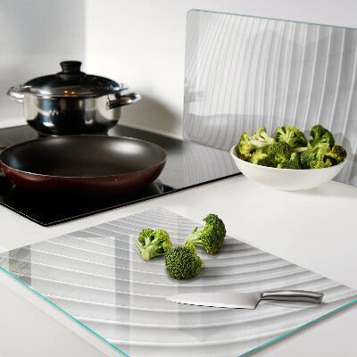 Snijplanken van glas Golven en lijnen in grijstinten