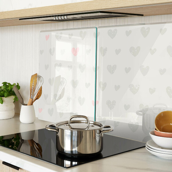 Szklana deska do krojenia Serduszka w różnych kolorach