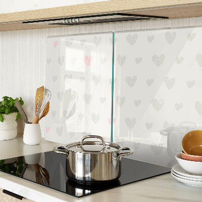 Szklana deska do krojenia Serduszka w różnych kolorach