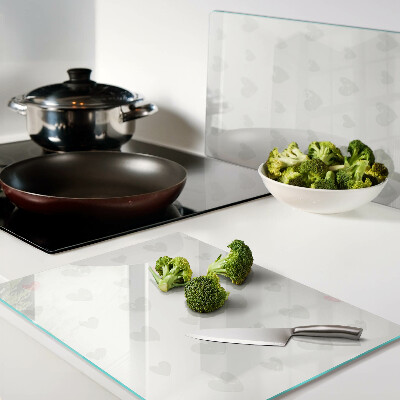 Snijplanken glas Harten in verschillende kleuren