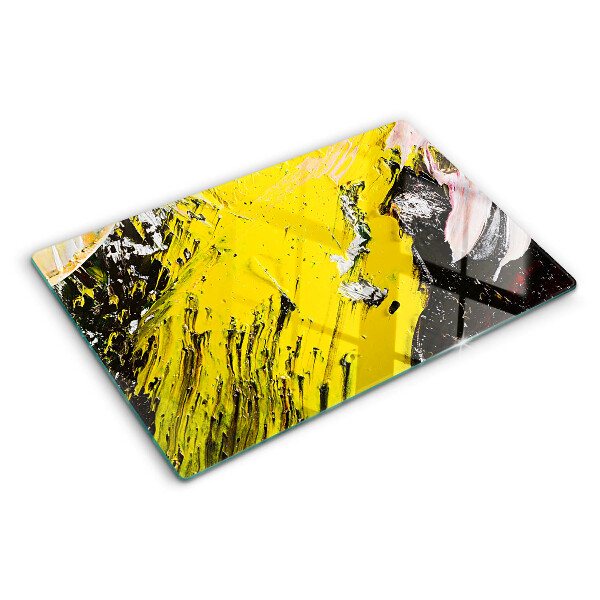 Szklana deska kuchenna Abstrakcyjny pejzaż w intensywnych kolorach