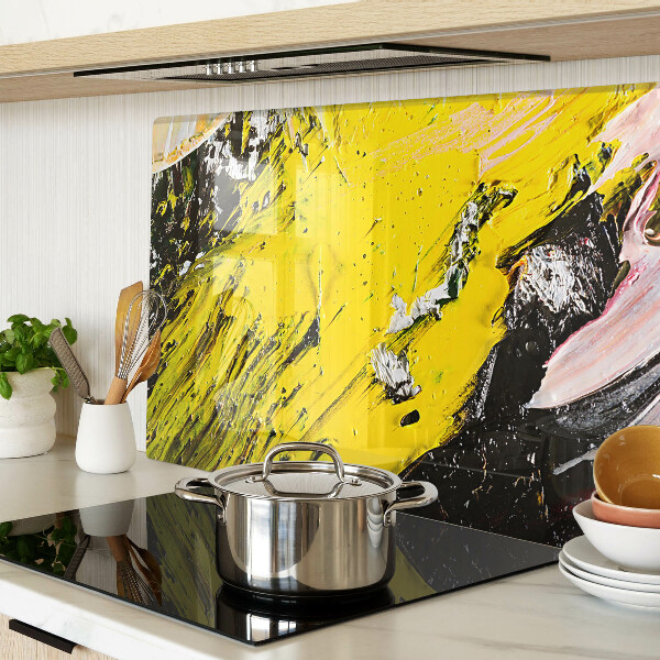 Snijplanken van glas Abstract landschap in intense kleuren