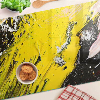 Szklana deska kuchenna Abstrakcyjny pejzaż w intensywnych kolorach