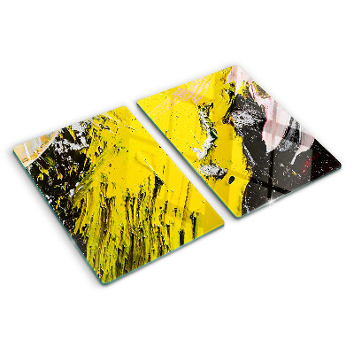 Snijplanken van glas Abstract landschap in intense kleuren