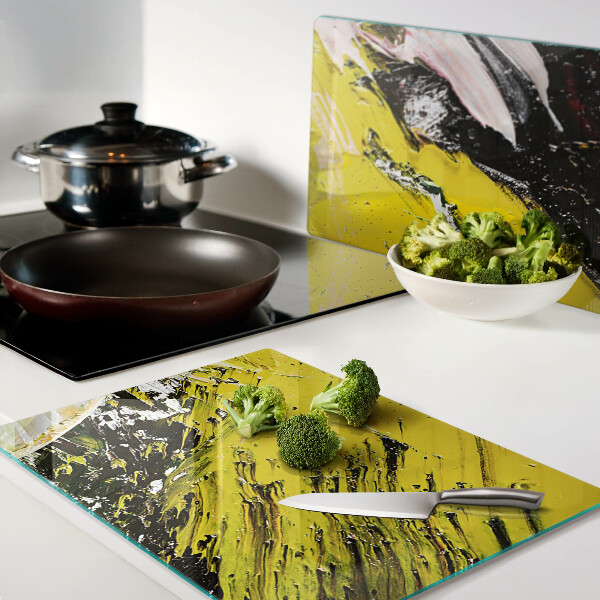 Snijplanken van glas Abstract landschap in intense kleuren