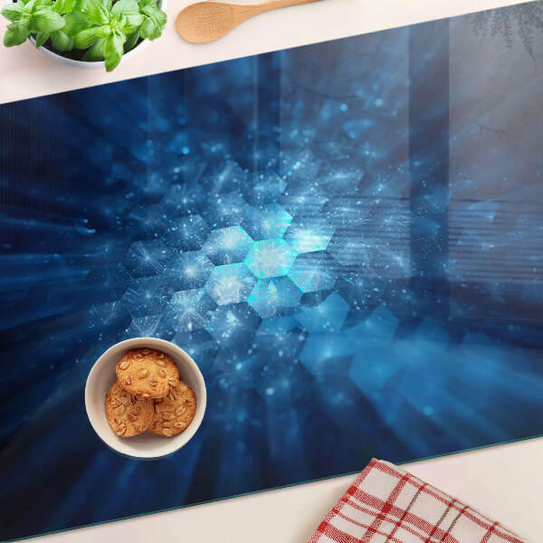 Szklana deska kuchenna Niebieskie promienie świetlne