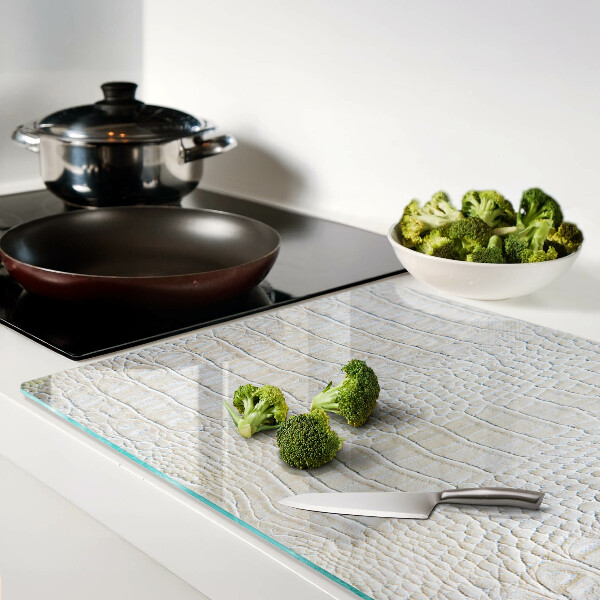 Deska kuchenna szklana Wzór skóry krokodyla