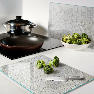 Snijplanken glas Krokodillenhuidpatroon