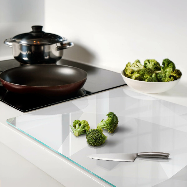 Szklana deska do krojenia Geometryczne kształty w odcieniach szarości