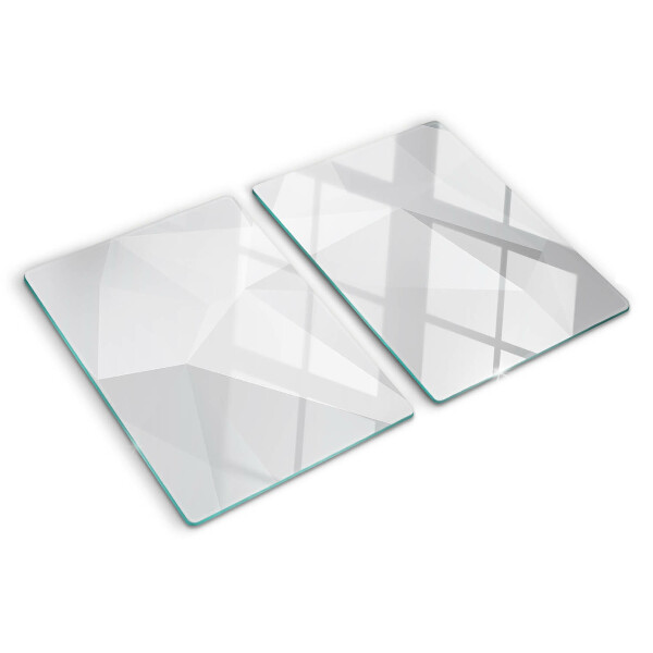 Snijplanken van glas Geometrische vormen in grijstinten