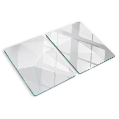 Szklana deska do krojenia Geometryczne kształty w odcieniach szarości