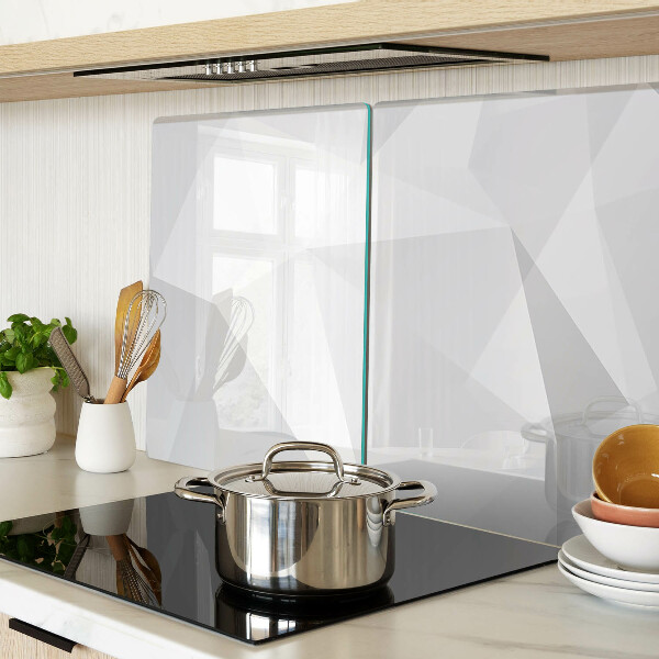 Snijplanken van glas Geometrische vormen in grijstinten