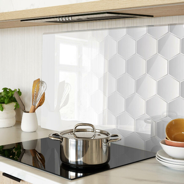 Deska kuchenna szklana Wzór heksagonalny