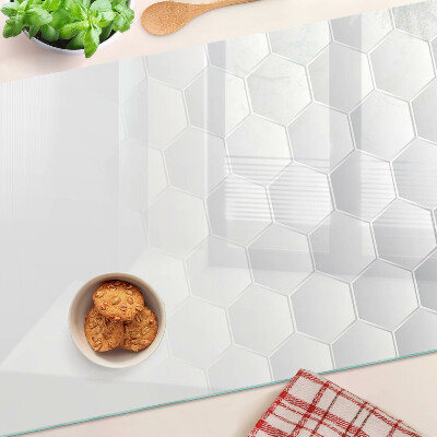 Deska kuchenna szklana Wzór heksagonalny
