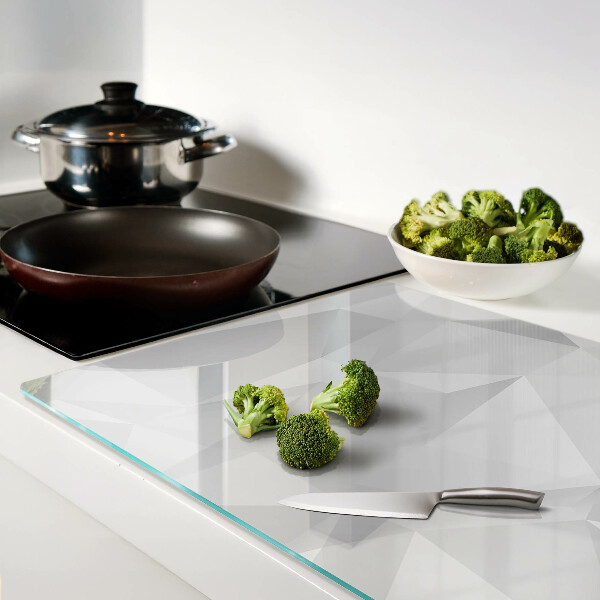 Szklana deska do krojenia Geometria w odcieniach szarości