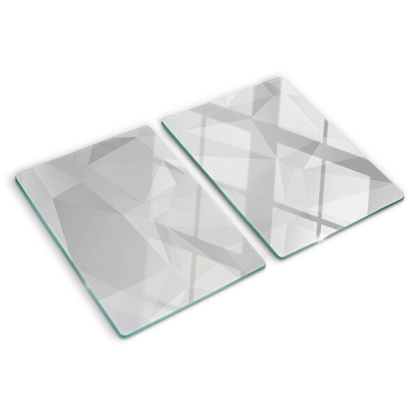 Glazen snijplanken Geometrie in grijstinten