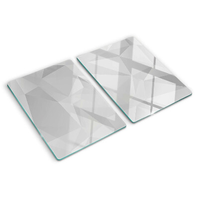 Glazen snijplanken Geometrie in grijstinten