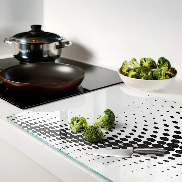 Szklana deska do krojenia Motyw w kropki