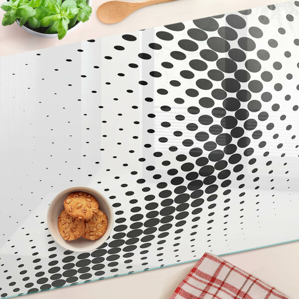 Szklana deska do krojenia Motyw w kropki
