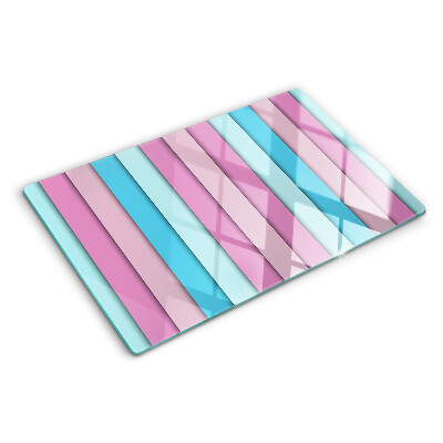 Snijplanken van glas Geometrische vormen in pastelkleuren