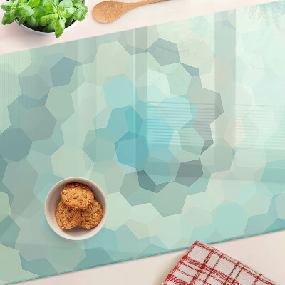 Snijplanken glas Geometrische vormen in blauwe tinten