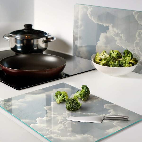 Deska kuchenna szklana Chmury na niebie