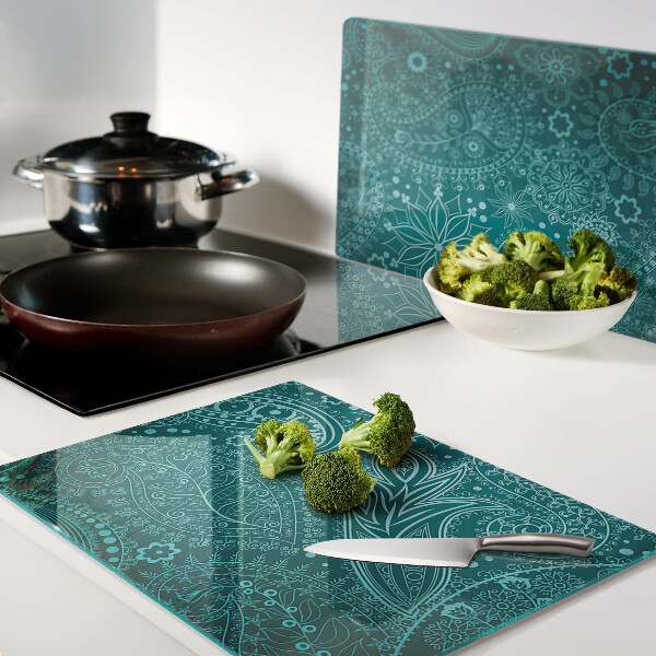 Deska kuchenna szklana Wzór paisley