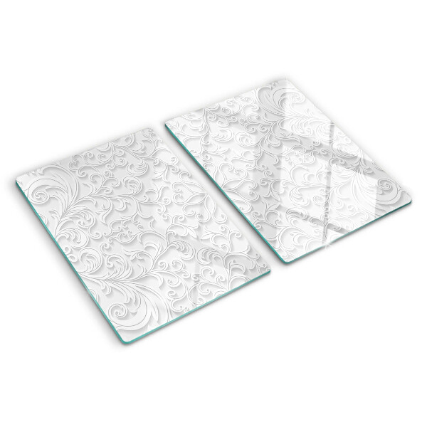Szklana deska do krojenia Wzór kwiatowy z falami